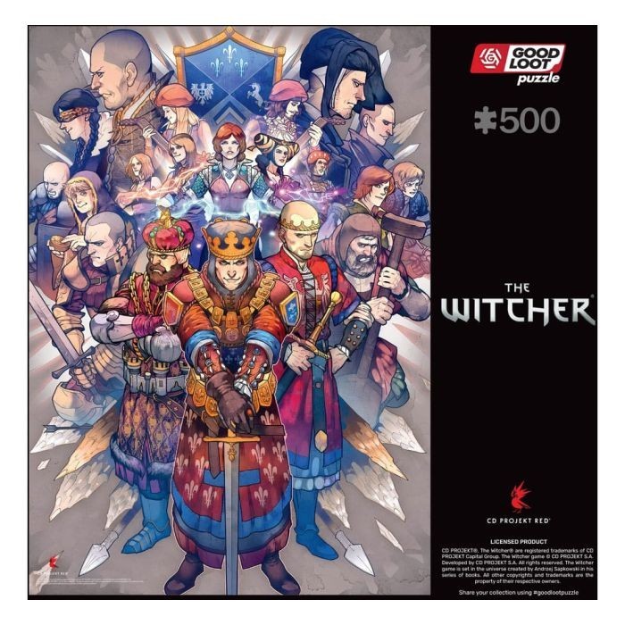 Good Loot Puzzle The Witcher Northern Realms Puzzel 500