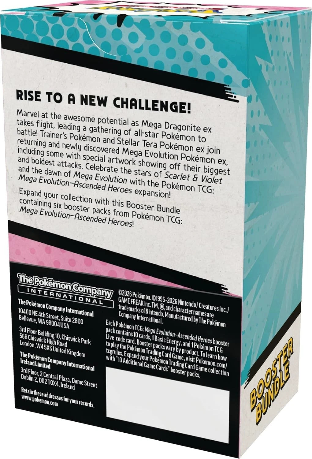 Pokemon TCG: ME 2.5 (Mega Evolutions) Ascended Heroes Booster Bundle